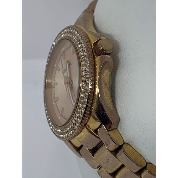 Fossil AM4454 Women's Stainless Steel Analog R0se Dial Quartz Wrist Watch E350 - Picture 3 of 11